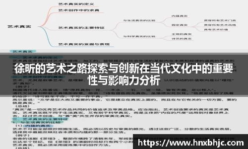 徐昕的艺术之路探索与创新在当代文化中的重要性与影响力分析