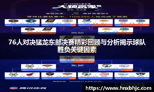 76人对决猛龙东部决赛精彩回顾与分析揭示球队胜负关键因素